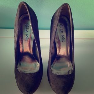 Platform heels.